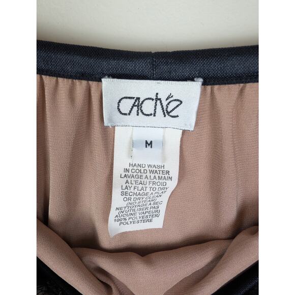 Vintage Y2K Cache Lace Mesh Overlay Skirt Black M - Picture 6 of 7